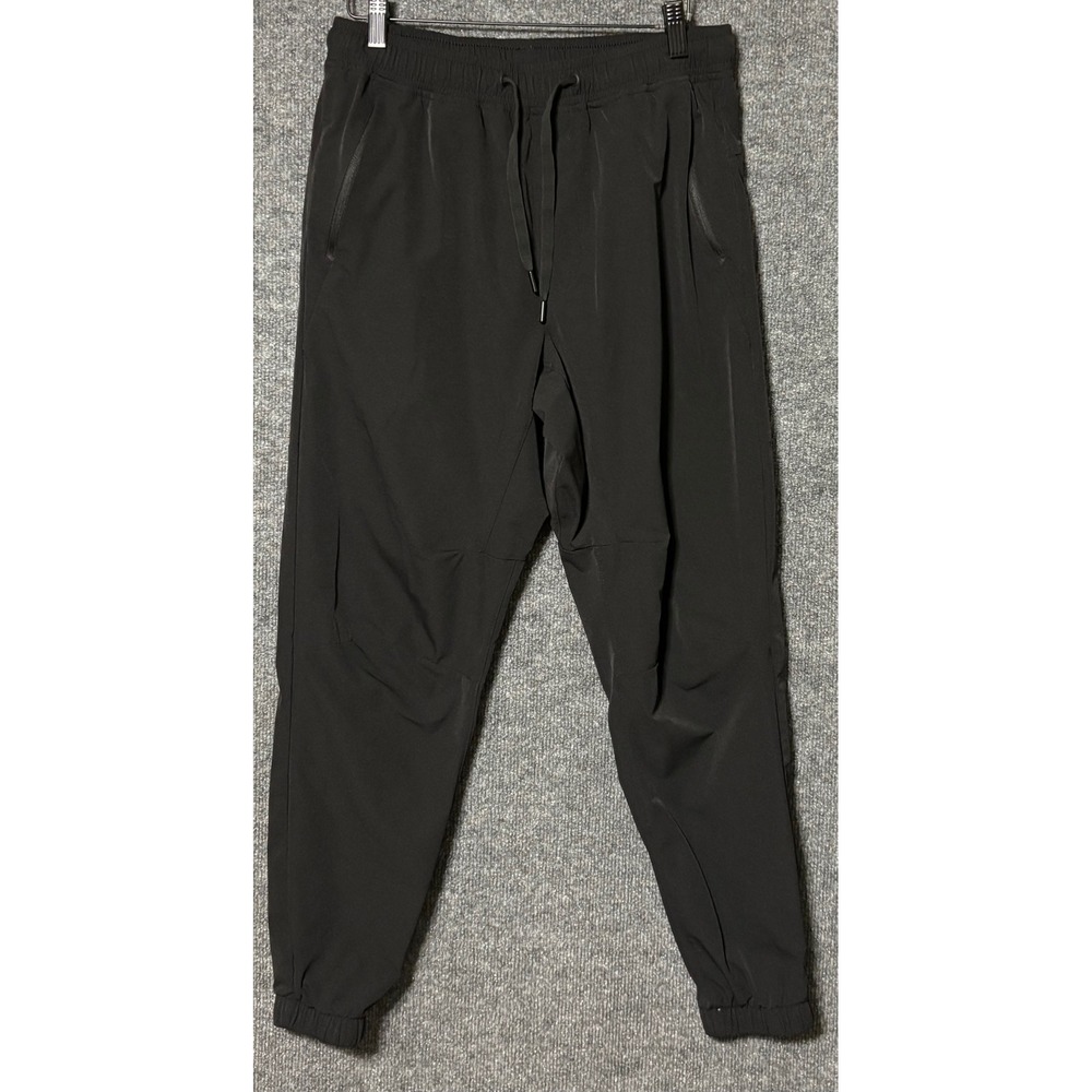 American Eagle AE Black Nylon Jogger Pants Mens Size S Athletic Track‎ Casual